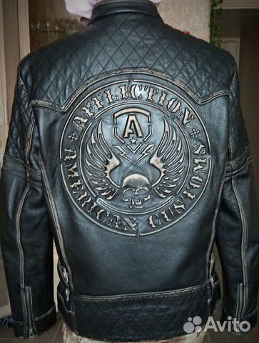 Affliction кожаная куртка подлинная
