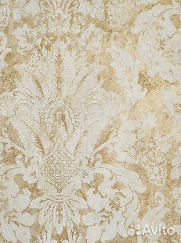 Обои нежно-кремовые светлые с узором США Обои нежно-кремовые светлые с узором США