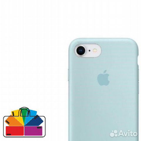 Silicone case Оптом iPhone 7 / 8 Бирюзовый зефир Silicone case Оптом iPhone 7 / 8 Бирюзовый зефир