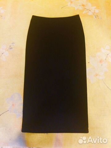 Юбка чёрная трикотажная Кира Пластинина XS