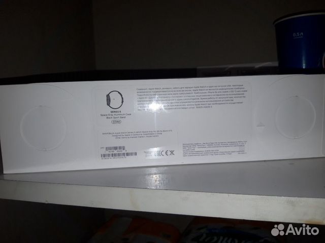 Часы apple watch series 5 44мм серый космос+спорти