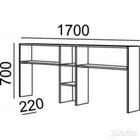 Стол письменный двойной
