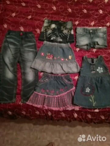 Джинсовая одежда для девочек