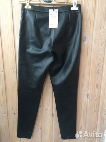 Кожаные лосины Зара