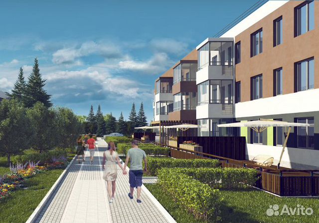 2-к квартира, 54 м², 1/4 эт.