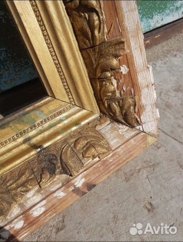 Старинная деревянная рама для картины