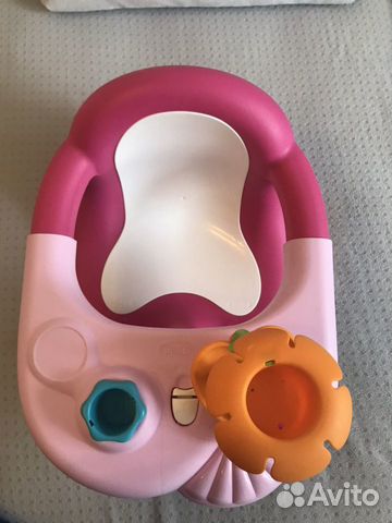Стульчик для купания в ванне розовый Smoby