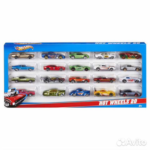 Набор машинок 20 в 1 для Хот Вилс (Hot wheels)