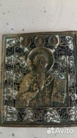 Медно -литая иконка