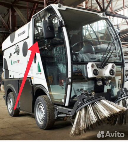 Стекло дверное форточка для Bucher CityCat 1000 Стекло дверное форточка для Bucher CityCat 1000