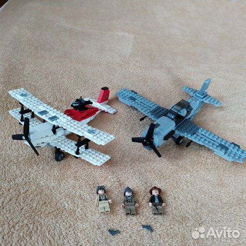 lego indiana jones fighter plane attack