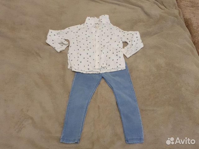 Рубашка, лосины 104 zara
