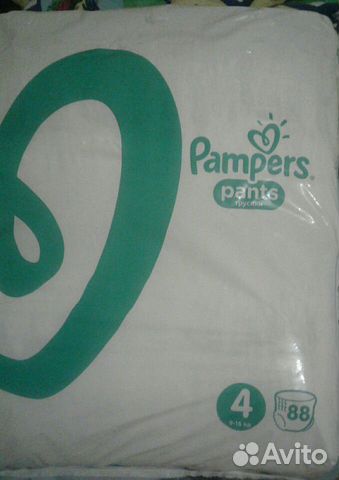 Подгузники трусики Pampers pants 4 (9-15) кг