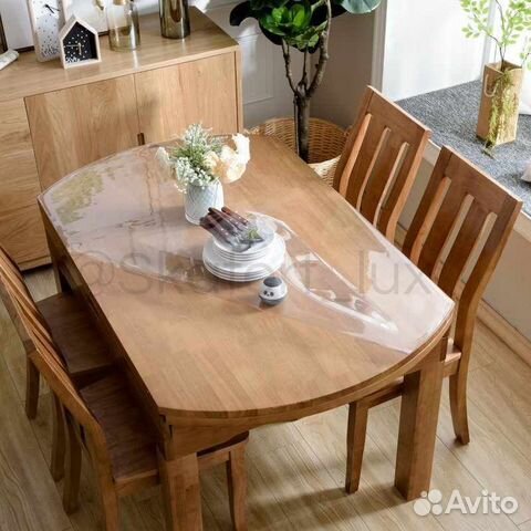 Гибкое, мягкое стекло на стол прозрачное (Арт.169)