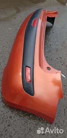 Nissan Note e11 Бампер задний оригинал рыжий