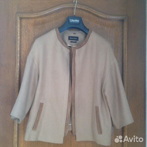 Жакет женский, летний, хлопок, отделка замша
