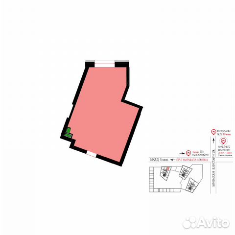 Сдам помещение свободного назначения, 44.6 м²