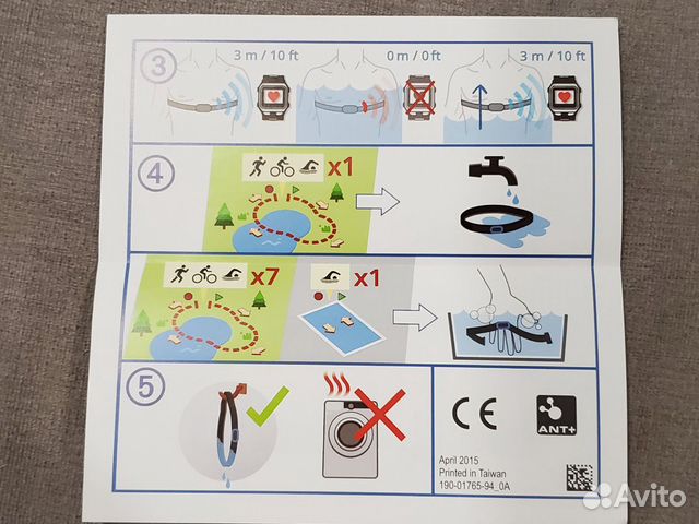 Триатлонный нагрудный пульсометр Garmin HRM-TRI