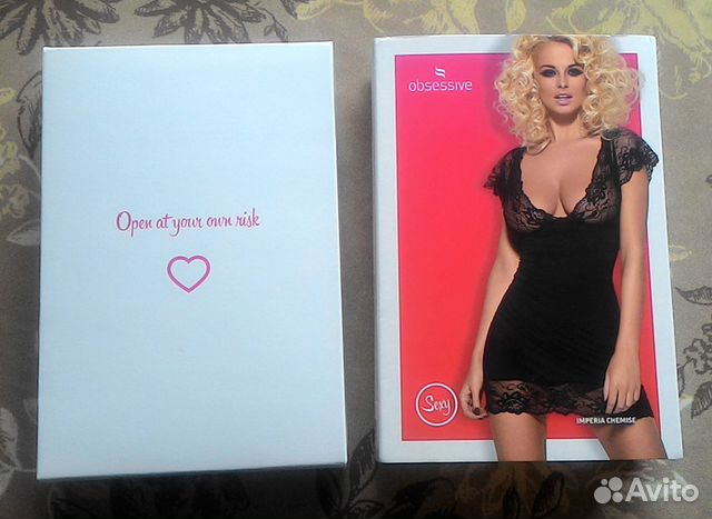 Пеньюар + стринги Obsessive, новые, размер L-XL