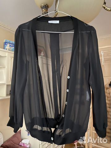 Шелковая блуза-кардиган Costume National 44