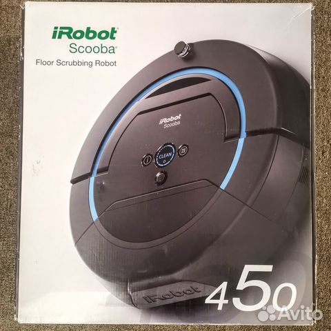 Моющий робот-пылесос iRobot Scooba 450 - рабочий Моющий робот-пылесос iRobot Scooba 450 - рабочий