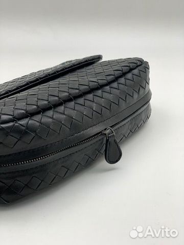Сумкаbottega veneta плетенная с удлинением черна
