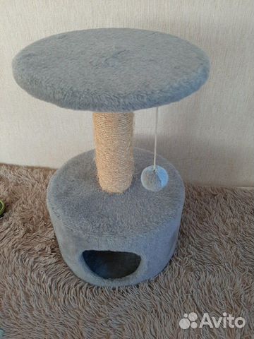 Домик с когтеточкой для кошки, котенка