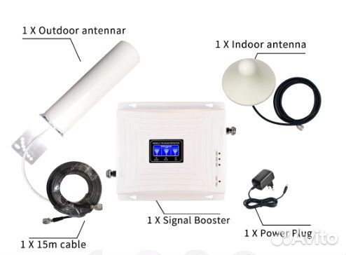 Трехдиапазонный усилитель 2G 3G 4G репитер