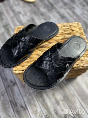 Шлепанцы Stefano Ricci крокодил
