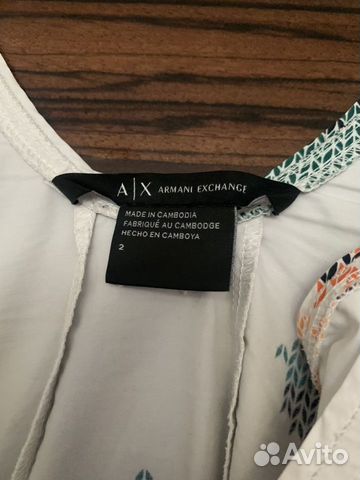 Платье из хлопка Armani Exchange