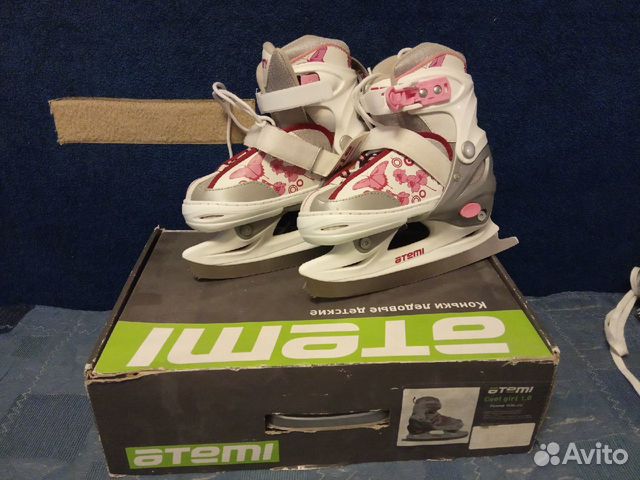 Раздвижные детские ледовые коньки atemi 30-33