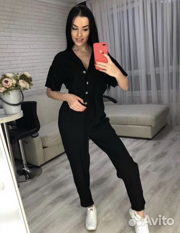 Комбинезон женский лёгкий удобный летний