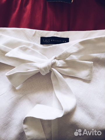Юбка из льняной ткани, M&S, новая Юбка из льняной ткани, M&S, новая