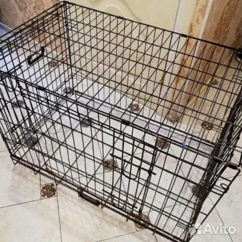 Металлическая клетка для собак с поддоном Металлическая клетка для собак с поддоном