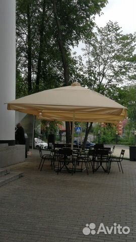 Зонт для летнего кафе 4х4 метра