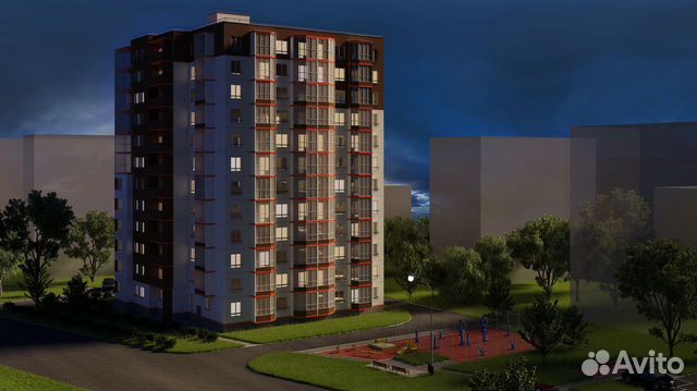 1-к квартира, 40.6 м², 2/12 эт. 1-к квартира, 40.6 м², 2/12 эт.