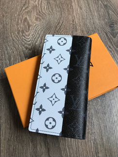 Бумажник Louis Vuitton Brazza черно-белый