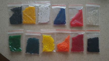 12 цветов Орбиз, аквагрунт, гидрогель более 1500 ш