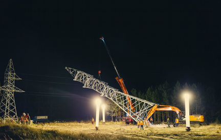 Электромонтажные работы вл 35-500 кВ