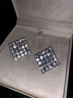 Серебряные серьги гвоздики