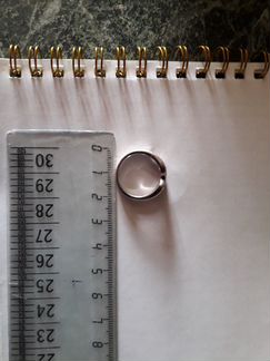 Серебряное кольцо с бриллиантами