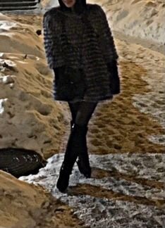 Шуба из чернобурки