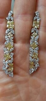 Серьги из серебра серии Графф Graff