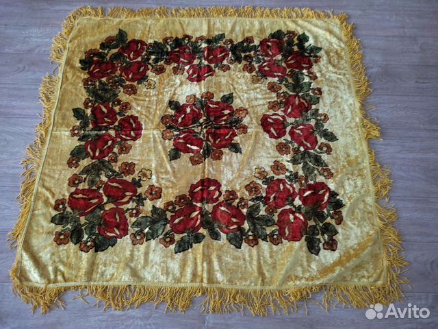 Скатерть плюшевая СССР