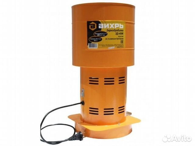 Зернодробилка Вихрь зд-400К (1.55 кВт, зерно)