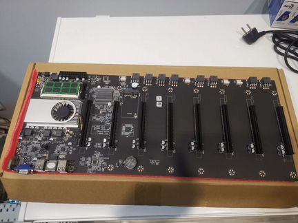 Материнская плата BTC-T37 с проц. майнинг на 8 кар