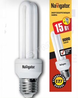 Лампа энергосберегающая цоколь Е27 15Вт