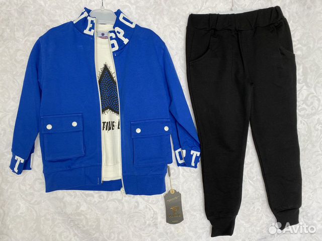 Костюм тройка новый для мальчика 110см, 116, 128