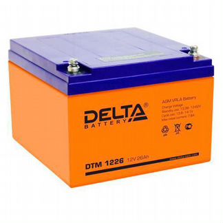 Аккумулятор для ибп Delta DTM 1226 300А- 26 Ач