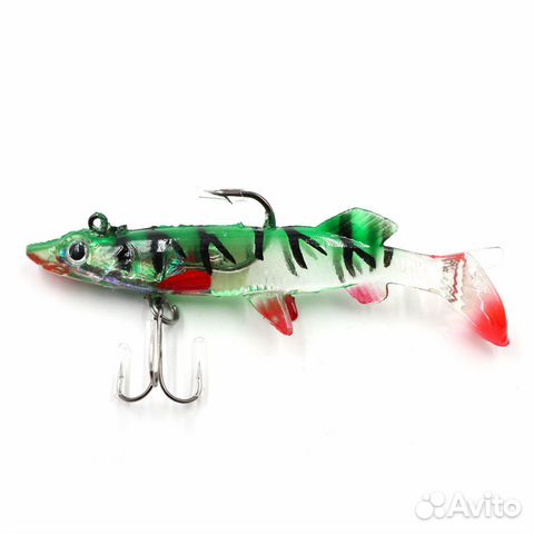 Приманка оснащенная Namazu PVC Pike 10см 17гр